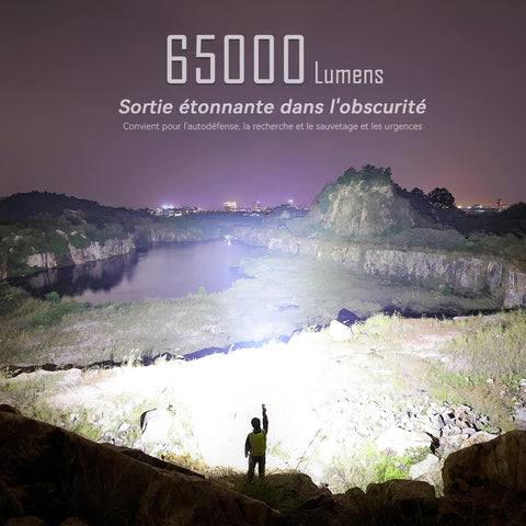 Lampe torche LED IMALENT MS12 MINI - 65 000 lumens- IMALENT®