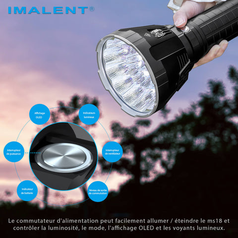 IMALENT MS18 lampe torche puissante