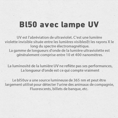 Sources de lumière doubles Lampe torche UV IMALENT BL50- IMALENT®