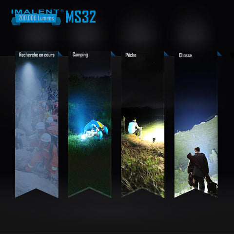 IMALENT MS32 La lampe de poche la plus puissante au monde