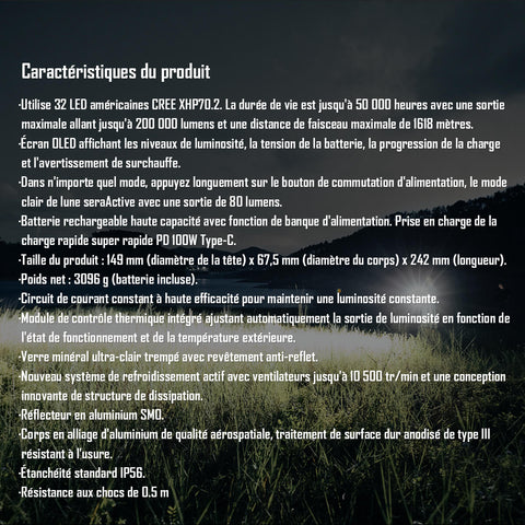 IMALENT MS32 La lampe de poche la plus puissante au monde