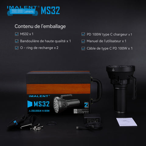 IMALENT MS32 La lampe de poche la plus puissante au monde